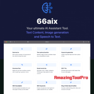 66aix - AI Content, Chat Bot, Images Generator & Speech to Text (SAAS)