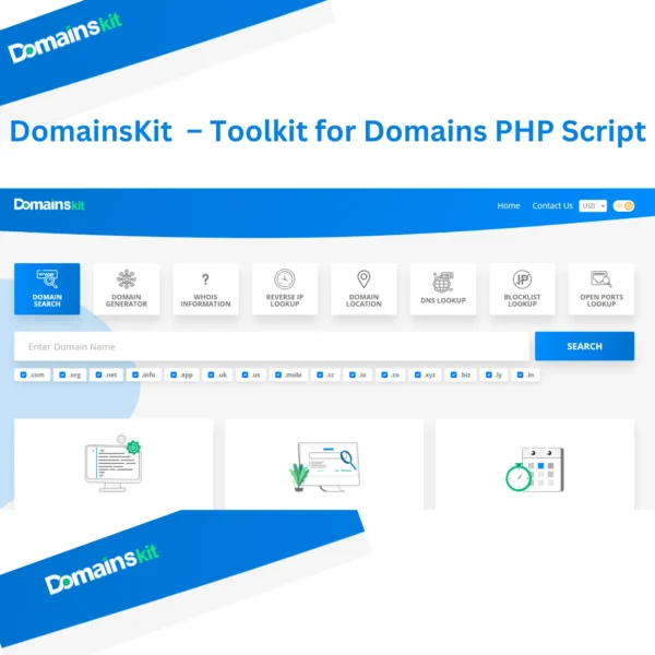 DomainsKit v2.7.1 Nulled – Toolkit for Domains PHP Script