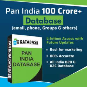 100 Crore+ All India Database – Emails, Phones for All Categories